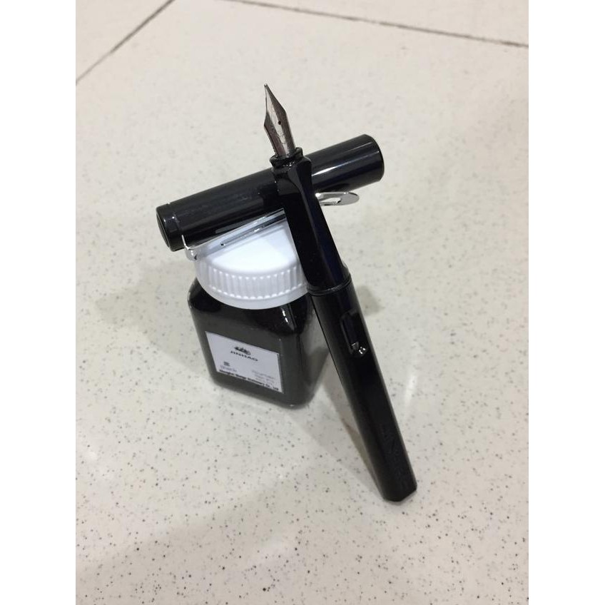 

Modern!>-89 Jinhao Fountain Pen LS + Ink. Paket Pena Tinta Botol Fulpen Model Lamy