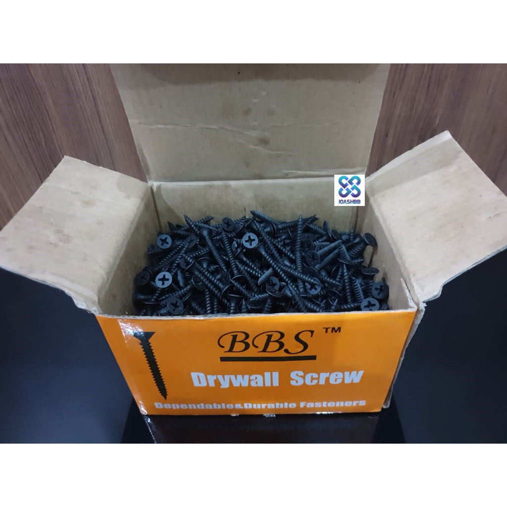 Sekrup Gypsum Baja / Baut Skrup Kayu Drywall Screw 900gr 1 kotak