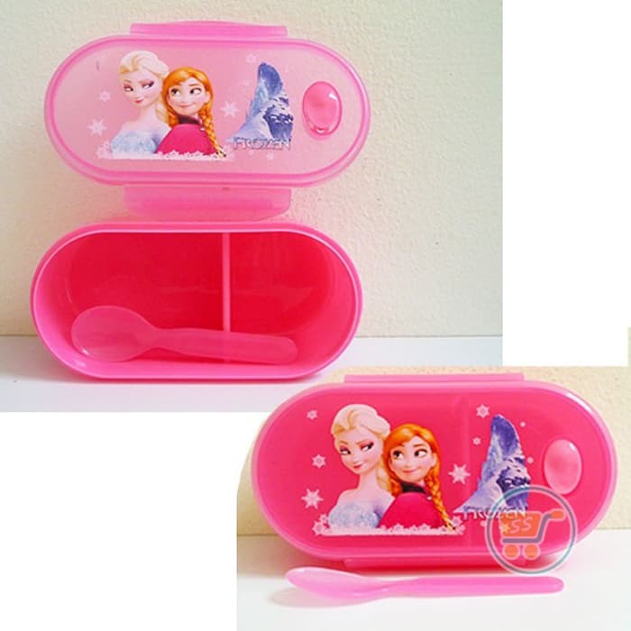 Jual TEMPAT MAKAN FROZEN OVAL LUNCH BOX KOTAK MAKAN BEKAL ANAK FROZEN Diskon