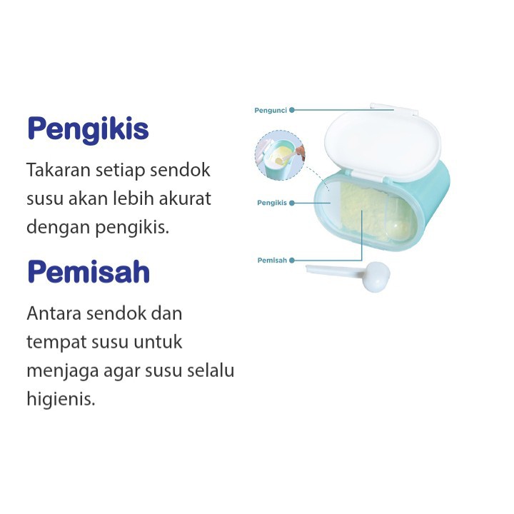 BABY SAFE MILK COMPARTMENT TEMPAT SUSU BUBUK FORMULA SMALL &amp; LARGE BEST SELLER