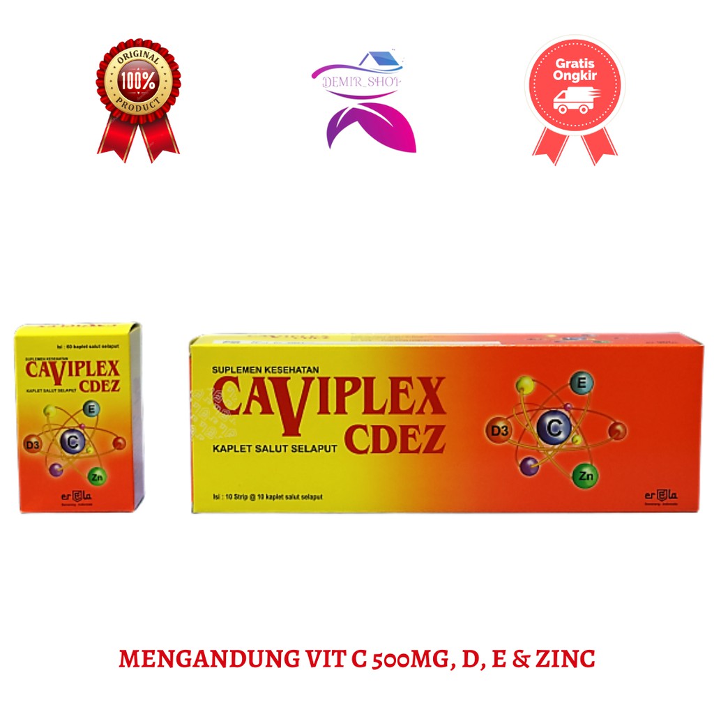 Caviplex CDEZ / Vitamin C 500 mg D E &amp; Zinc / Multivitamin &amp; Mineral