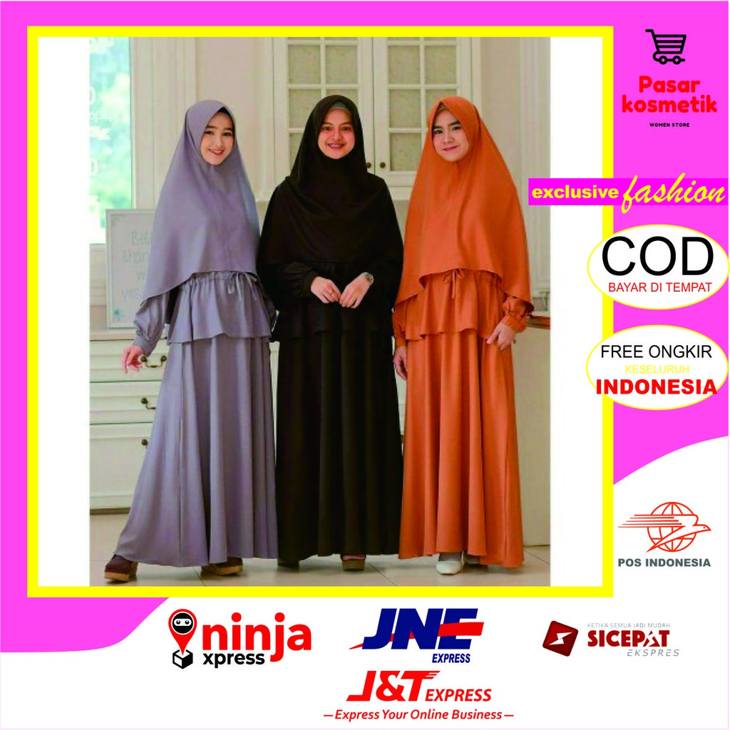 baju gamis syari wanita laras setelan baju gamis syari setelan baju gamis setelan terbaru gamis mura