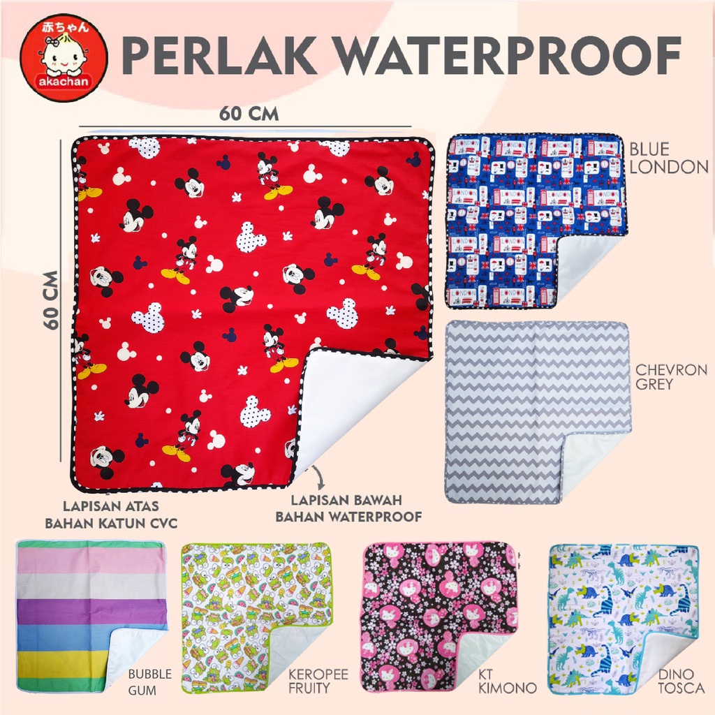 Perlak Ompol Waterproof Motif Bayi Alas pl bedset akachan anti rembes ompol wp stroller water proof