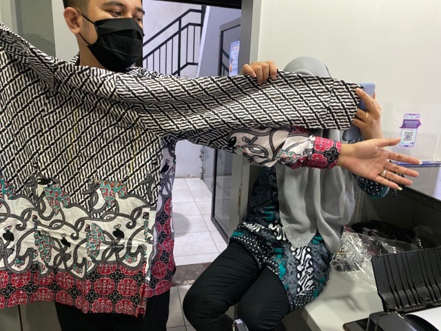 Batik Couple_maora Sania Ruffle Batik Couple Ori Ndoro Jowi Dnt Garansi Termurah