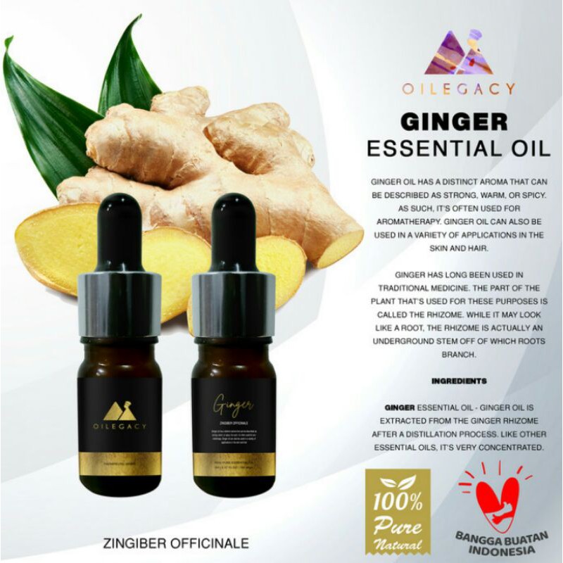 GINGER ESSENTIAL OIL | GINGER | JAHE | MINYAK ATSIRI | DROPPER | BOTOL PIPET