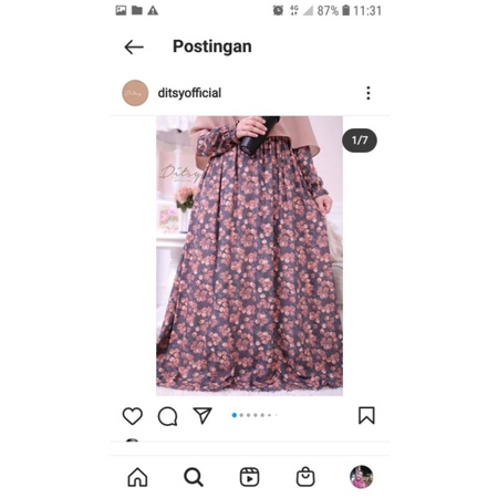 DITSY NOVEMBER AUTUMN CHARCOAL DITSY