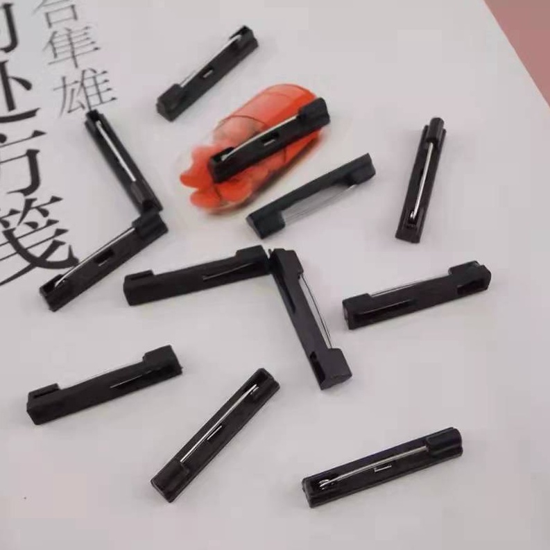 Peniti Tempel Plastik/Nametag  Uk 22mm-40mm, Harga/1Pc