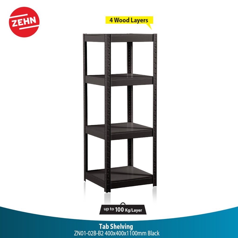 Rak Dinding / Rak Shelving Hitam