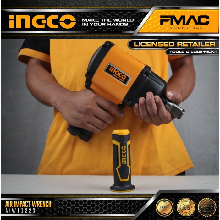 Mesin Buka Baut 1 &quot;/ Air Impact Wrench 1&quot; / Kunci Shock INGCO AIW11223