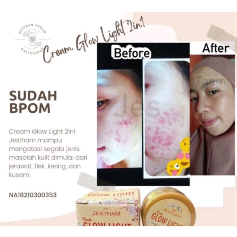 preloved jestham fondi glow light 2 in 1