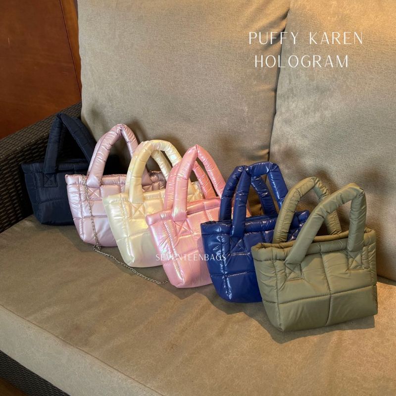 PUFFY KAREN HOLOGRAM l TAS SELEMPANG WANITA - SEVENTEENBAGS SVN17306