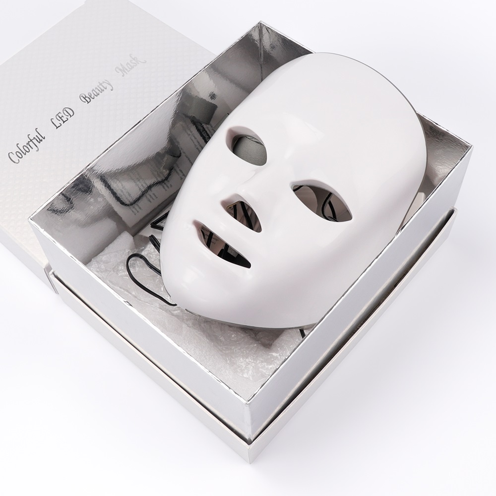 Masker Wajah LED Phototeraphy Facial Beauty Mask - AL07 - White