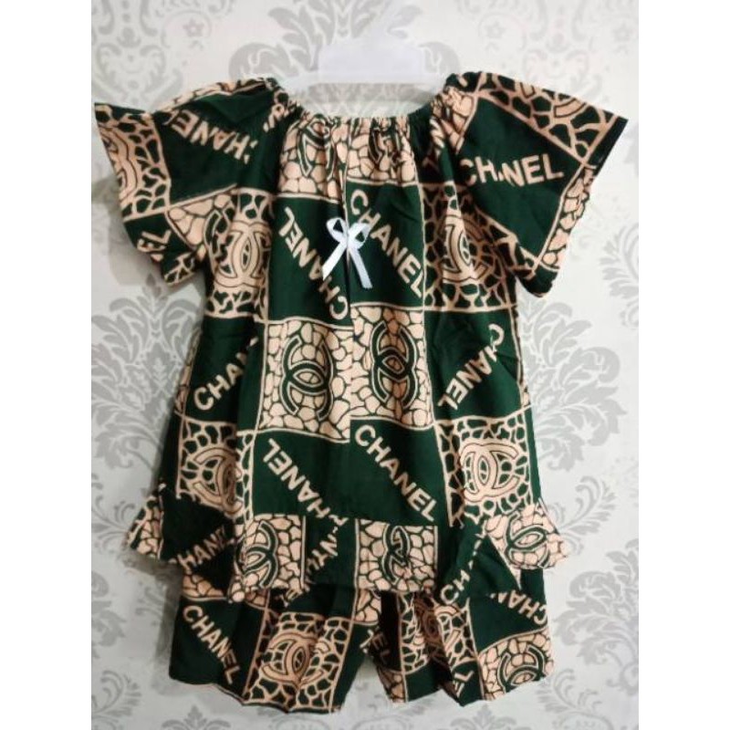 Setelan batik anak harian perca s m l