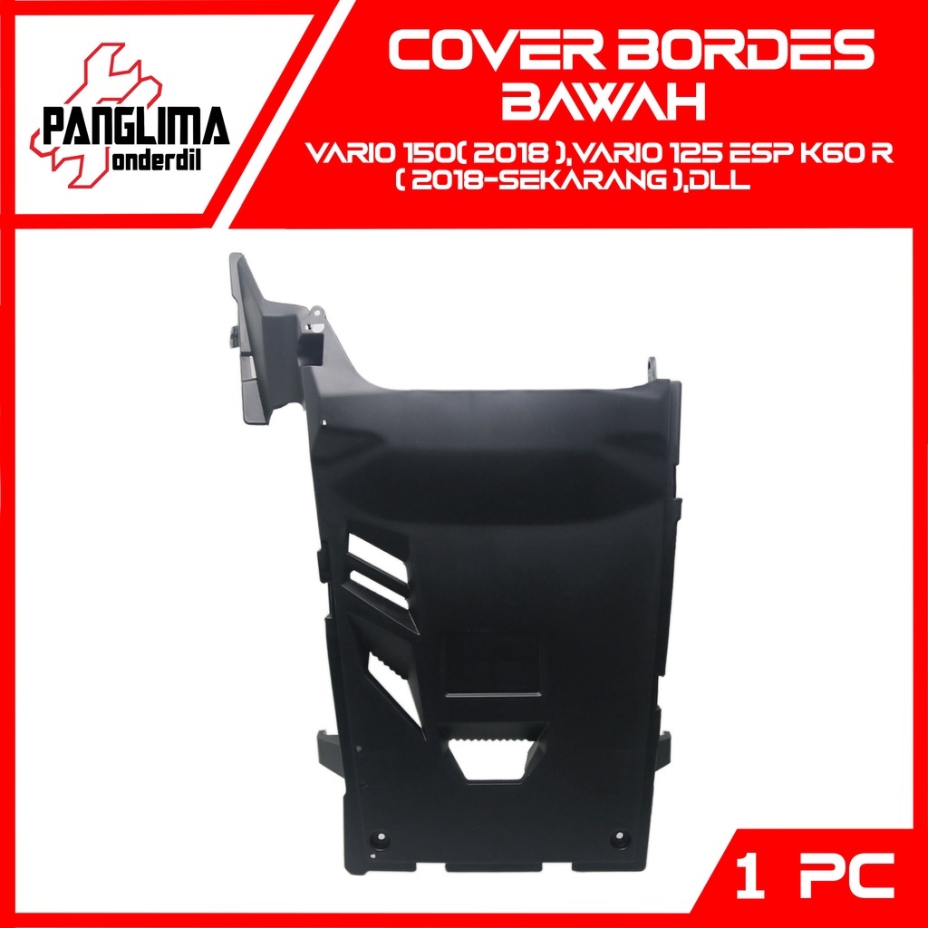 Cover Bordes Bawah Vario New eSP LED 125-150 K60R-K59J 2018-2021 Pelindung-Tutup-Penutup Body-Bodi Dek-Deck Footrest-Foot Rest Under-Kolong-Lumpur Merk WIN