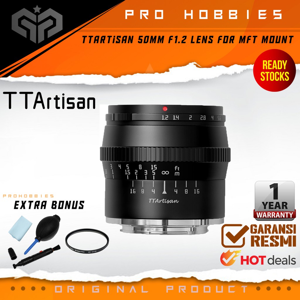 TTArtisan 50mm f1.2 Lens for Fuji FX Canon M Sony E MFT NOT 7Artisan
