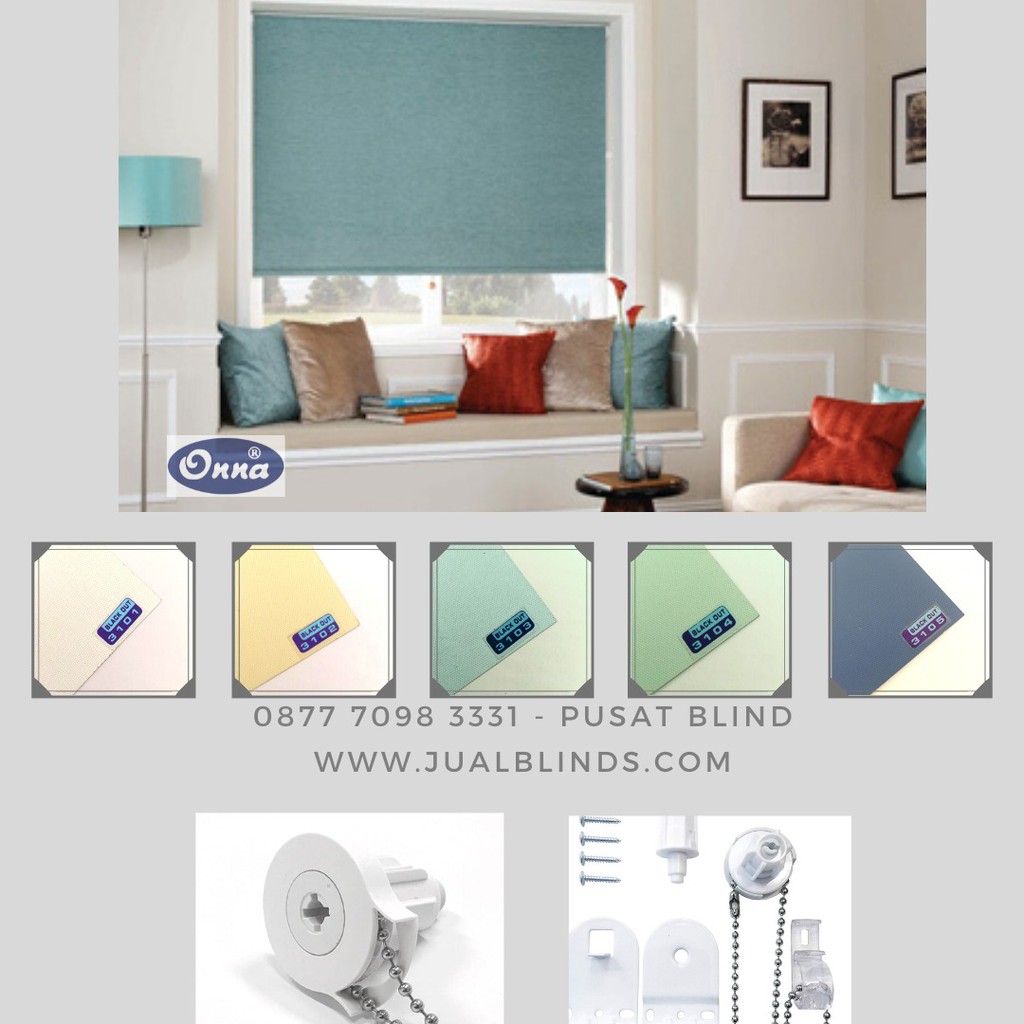 Roller Blind 3101 Blackout onna | Shopee Indonesia