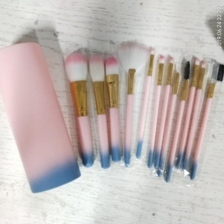 OMBRE TUBE Make up brush 12 set in TUBE kuas rias make up