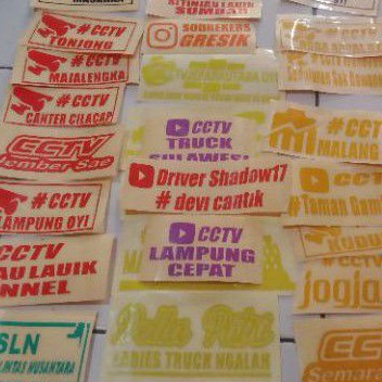 [PROMO TERMURAH] STIKER CCTV STICKER CUTTING CCTV TRUCK CUTTING STIKER