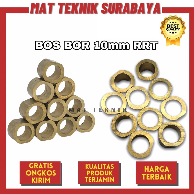 Bos Kuningan As Gear Mesin Bor 10mm Universal RRT