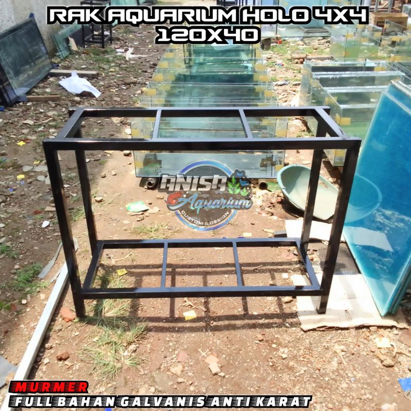 RAK AQUARIUM 120X40X80 TINGGI FULL BAHAN  HOLO 4X4