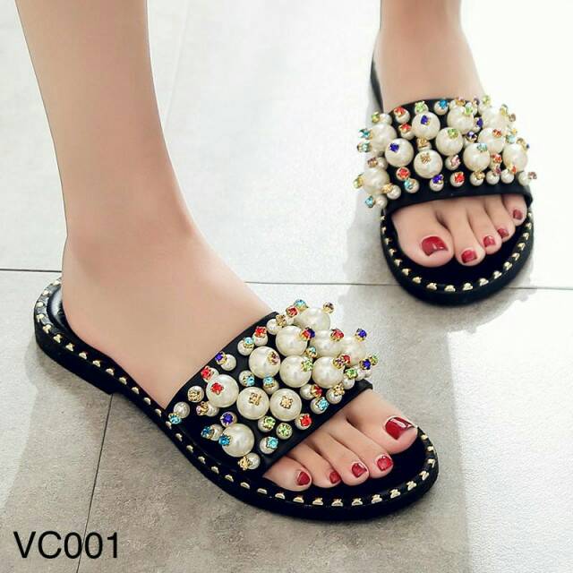 BEST SELLER SEPATU WANITA Casual Diamond Sandal VC001 SEPATU BATAM SEPATU IMPORT SEPATU BRANDED GROS
