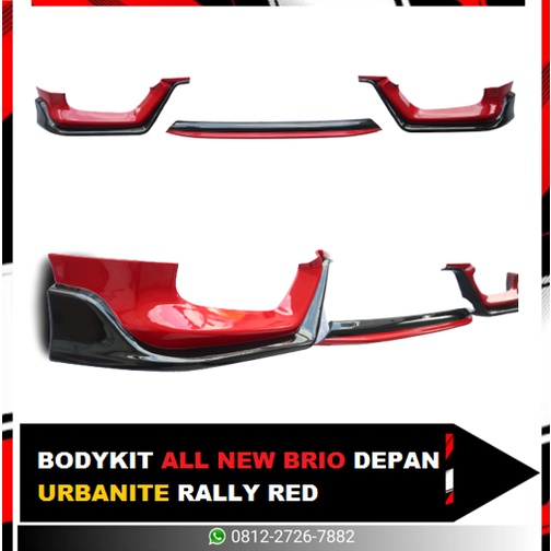 BODYKIT BUMPER DEPAN ALL NEW BRIO URBANITE RALLY RED