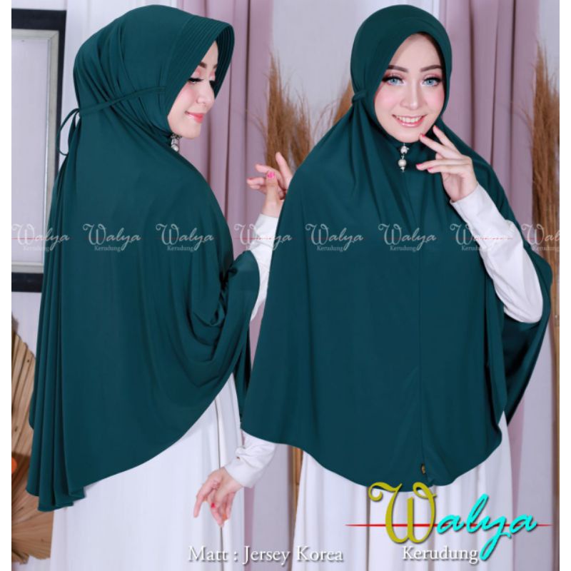 Walya Kerudung Bergo Polos Tali Jersey Korea ukuran XXL