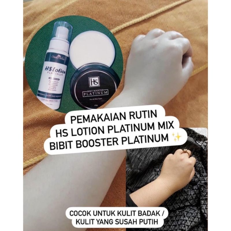 HS LOTION PLATINUM + HS BOOSTER PLATINUM pemutih ampuh