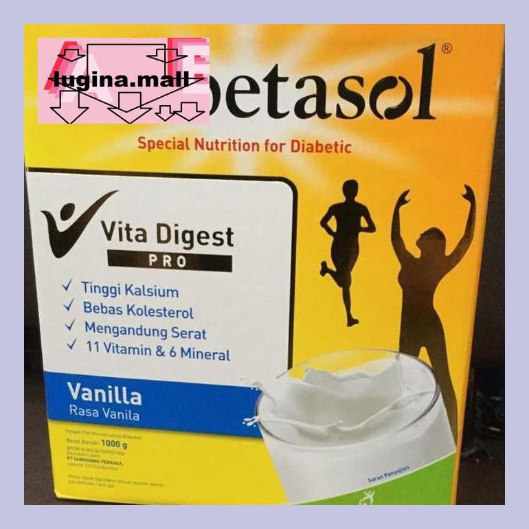 

Lugeypsum Diabetasol Vanilla 2X500Gr Vanila 1000 Gram Susu 1Kilo S30Luu