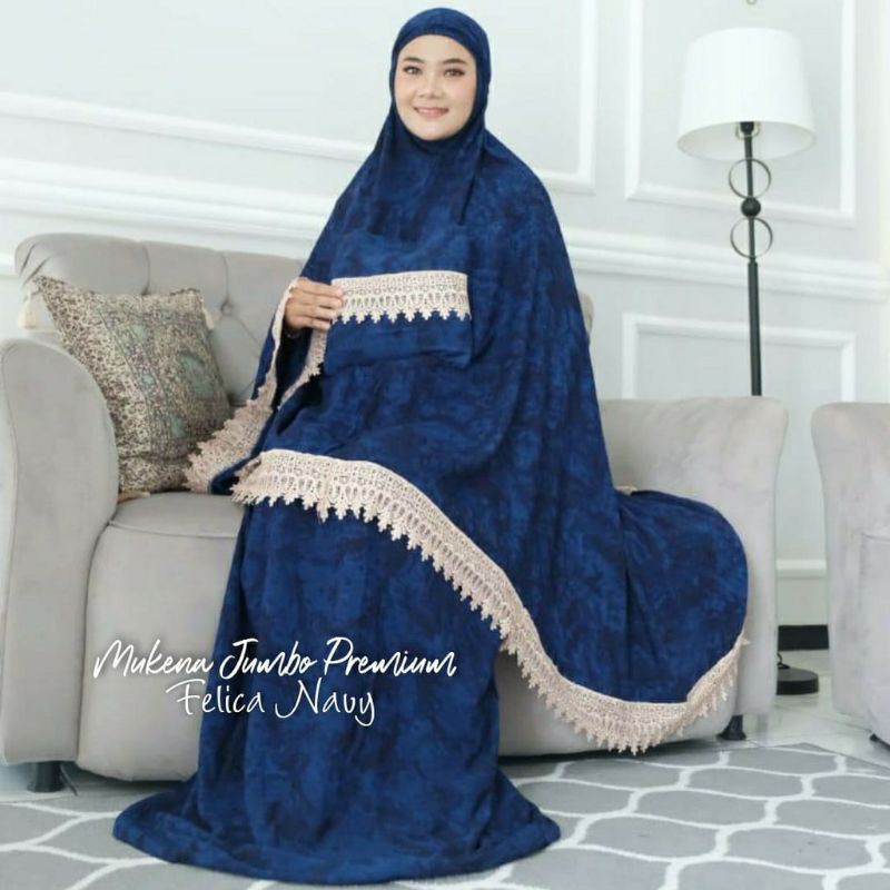 Mukena Wanita Rayon Jumbo Tebal Motif Kekinian