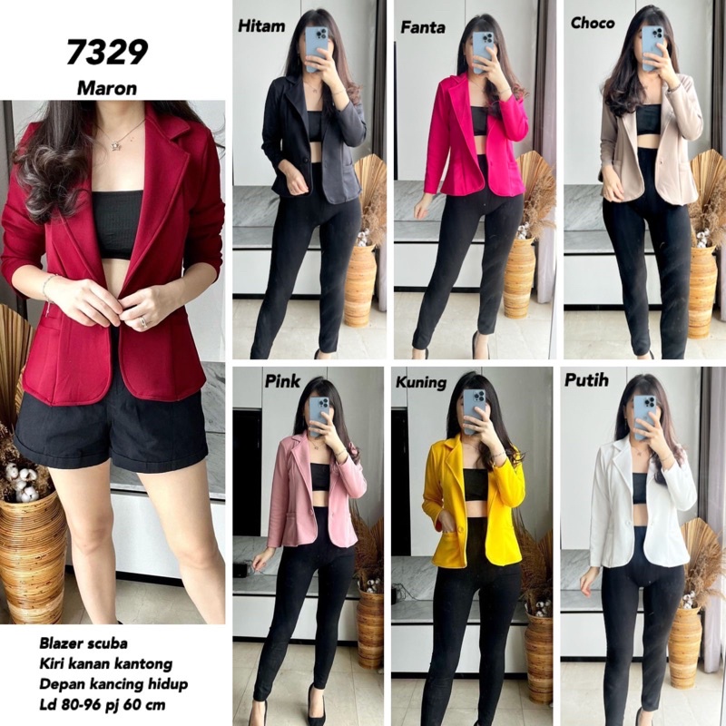 BLAZER WANITA SCUBA MV-7329 IMPORT