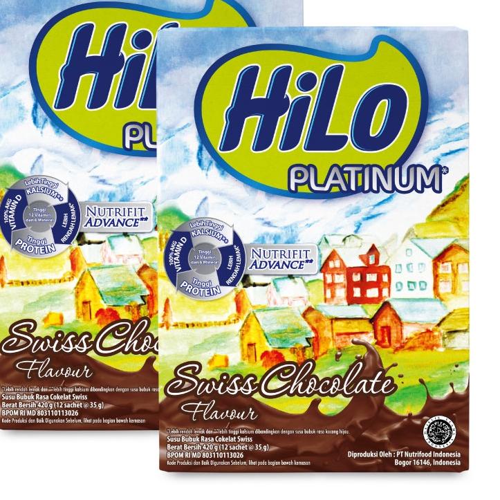 

Produk Ekslusif--Twin Pack - HiLo Platinum Swiss Chocolate 420 gram - Susu Tinggi Kalsium