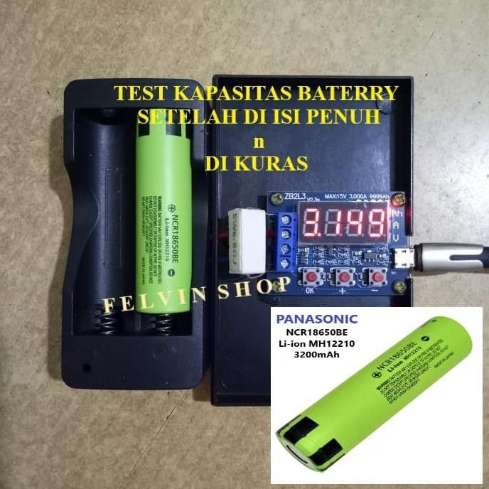 Baterai 18650 Model Panasonic Ncr18650Be 3200Mah