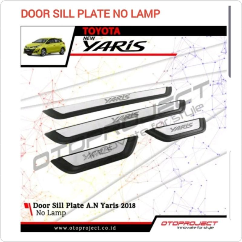 Sill Plate Samping Yaris New 2018-ON Non Lampu Merk Otoproject