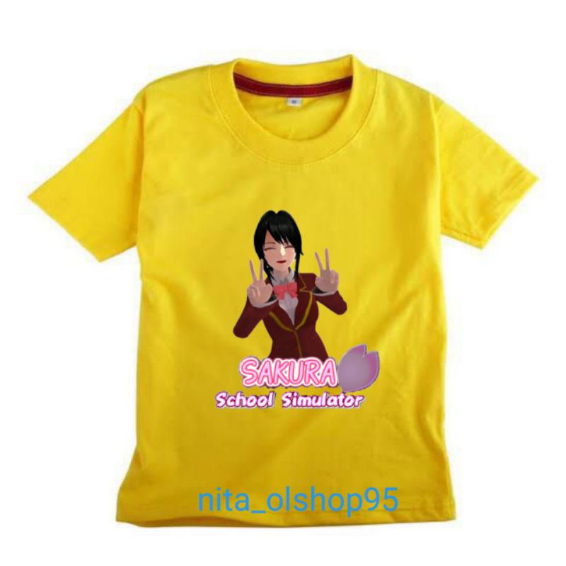 baju anak school simulator kaos anaksakura school simulator karakter terlaris