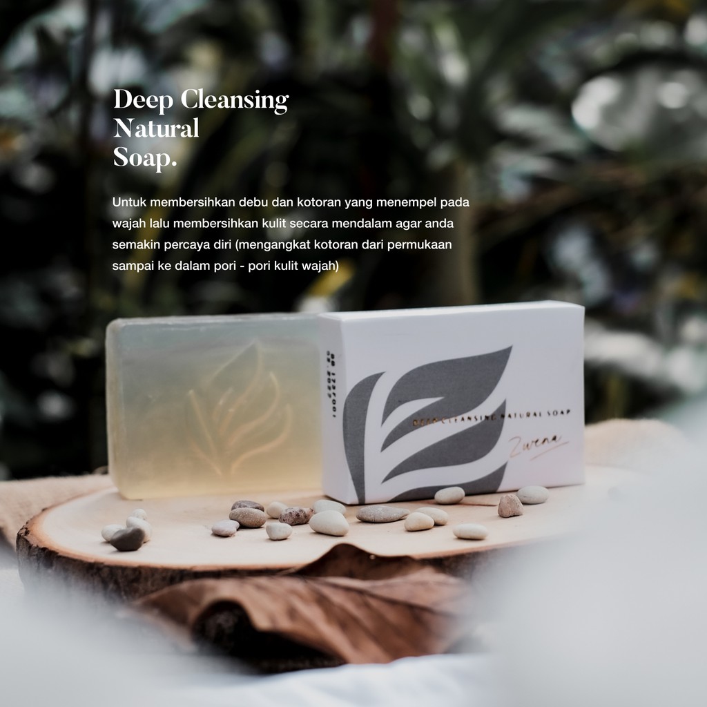 Zwena Deep Cleansing Natural Soap Sabun Jerawat BPOM Original Skincare Bersih