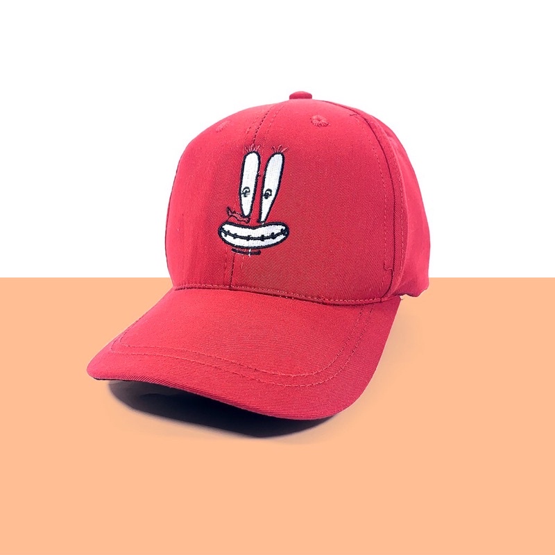 TOPI BASEBALL ANAK KARAKTER SPONGEBOB / SQUIDWARD / PATRICK / TUAN CRAB / SANDY USIA 2-10 TAHUN LAKI PEREMPUAN