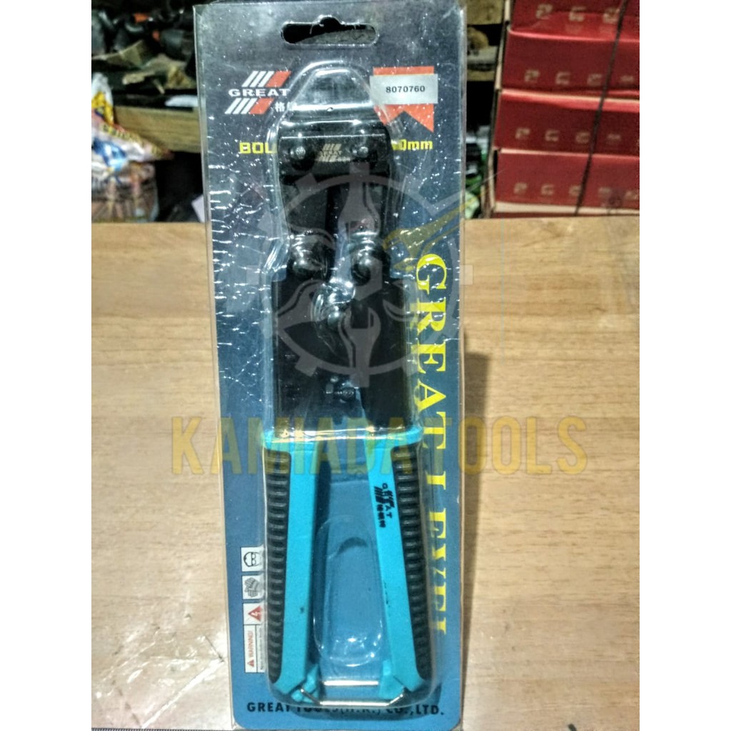 

Gunting Beton Mini 8" GREAT TOOLS/ Mini Bolt Cutter 8"/ Gunting Kawat Beton 8"/ Gunting Besi Beton