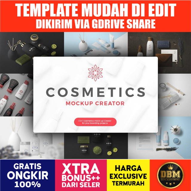 Cosmetic Mockup Creator - Photoshop