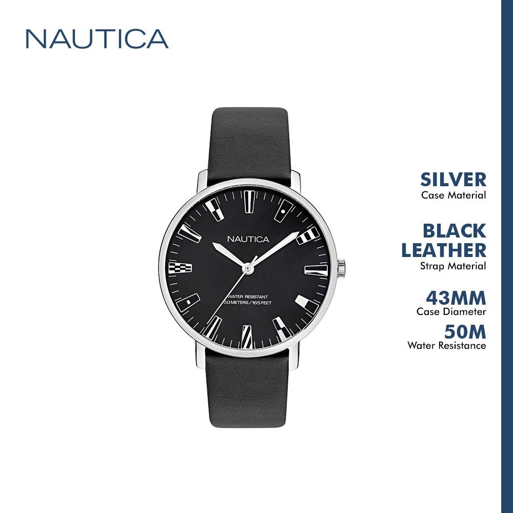 Nautica jam tangan pria Caprera NAPCRF910 hitam
