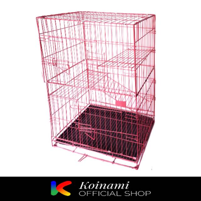 KANDANG KUCING TINGKAT 60 X 45 x 90 / cat cage / pet cargo / rumah hewan / dog anjing / care