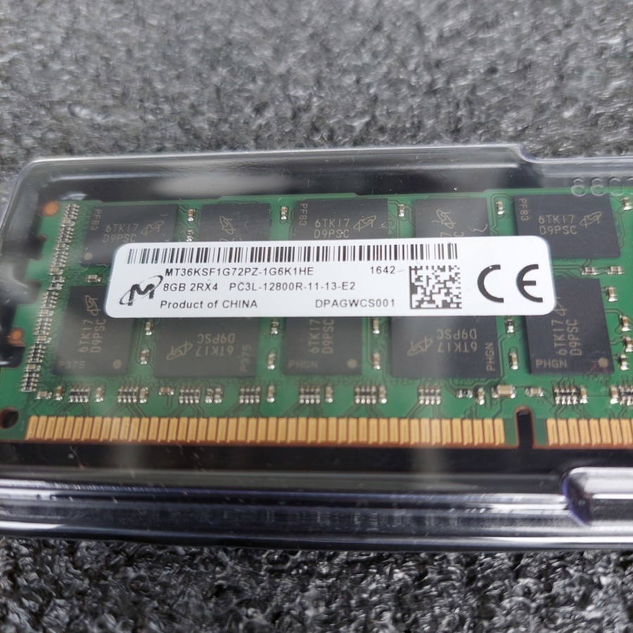 RAM 8GB Ecc DDR3 1600Mhz 12800 for Server Dell