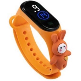 ☮FAYES☮ Jam Tangan Elektronik Led Waterproof Motif Untuk Anak Karakter Import Cod Murah JT06-ORANGE BUNNY