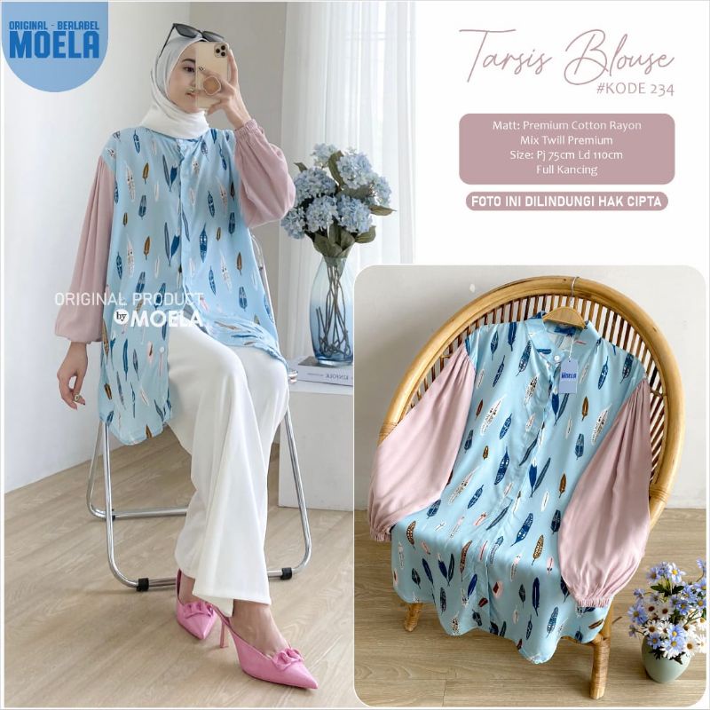TARSIS BLOUSE LD 110cm // ATASAN WANITA ORIGINAL BERLABEL // BY MOELA-234