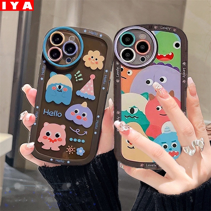 Cartoon Monster Soft Case for Redmi Note 11 Pro Note 11S Redmi 10C 10A 9C 9T 9A Note 10 5G Note 10S Note 9 Note8 Note 8 Pro Note7 Poco M3 X3 Pro NFC Cute Silicone Phone Case Cover