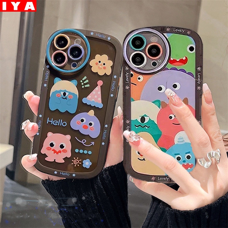 Soft Case Silikon Motif Kartun Monster Untuk Realme C35 C21Y C25Y C11 2021 C21 Realme5 5i 6i C3 C25 C15 C12 C2