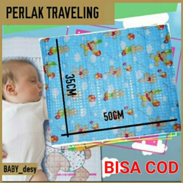 PERLAK BAYI TRAVELING 35cm×50cm / PERLAK PANGKU / PERLAK KECIL / PERLAK WATERPROOF / ALAS OMPOL BAYI