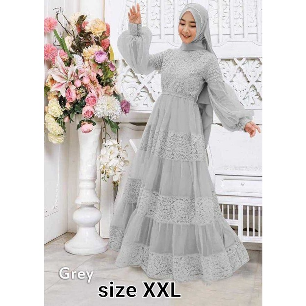 ONO / MAXY HASANAH BRUKAT / GAMIS HASANAH / COD / BAYAR DITEMPAT / GAMIS MODEL BARU / FASHION MUSLIM