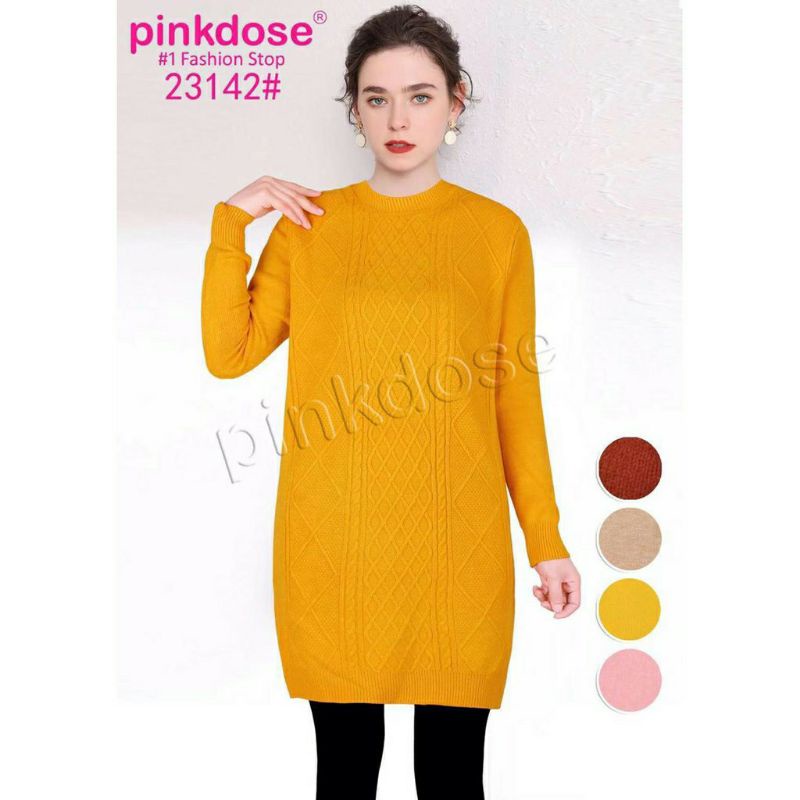 TUNIK RAJUT IMPORT 23142 PINKDOSE