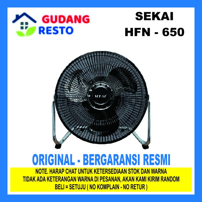 Sekai HFN 650 Kipas angin meja mini tornado besi kecil 6&quot; inch HFN-650 Desk Fan